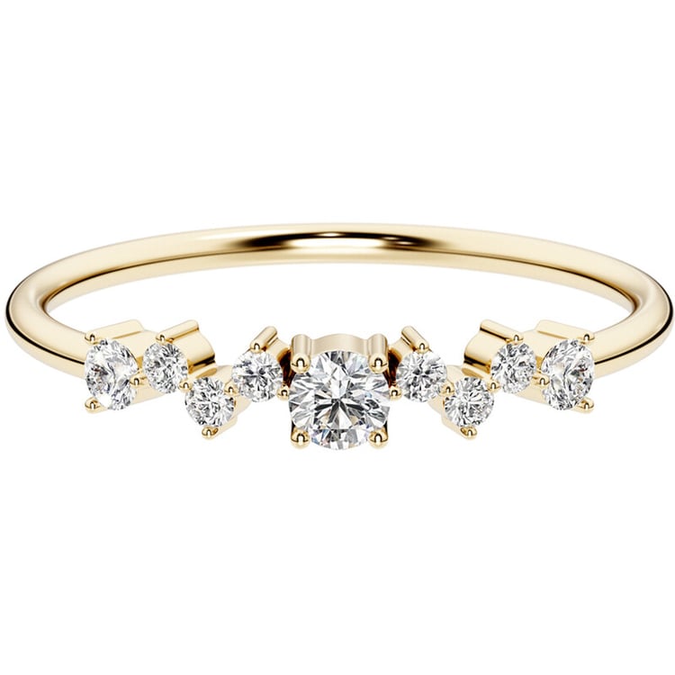 Cluster prsten se zářivými lab-grown diamanty Percy 139810