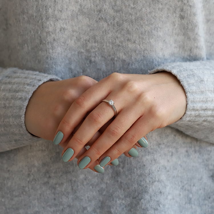 Zásnubní prsten s diamantem Huda 73661