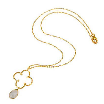 Stříbrný náhrdelník s měsíčním kamenem 7952