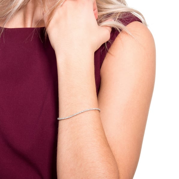 Diamantový zlatý náramek 4293