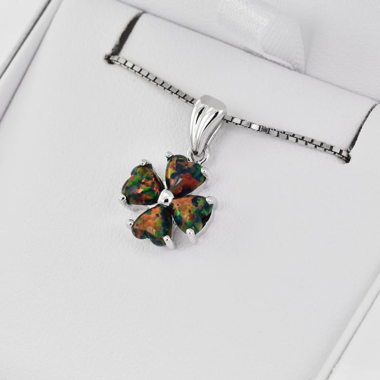 Náhrdelník s černými opály 27225