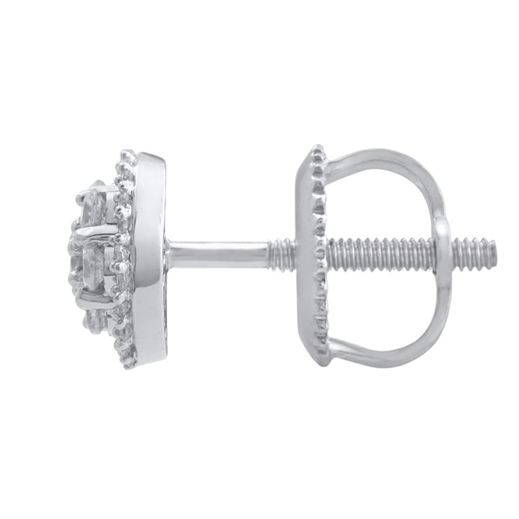 Náušnice z bílého zlata 19360