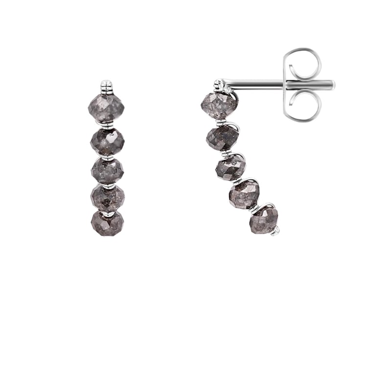 Visací náušnice se salt and pepper diamanty Brookes 98726