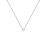 Stříbrný minimalistický náhrdelník s měsíčním kamenem Glosie