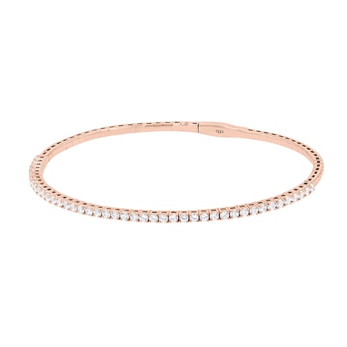 Zlatý flexi náramek s lab-grown diamanty Roberts