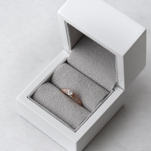 Vintage zásnubní prsten s lab-grown diamanty Keran