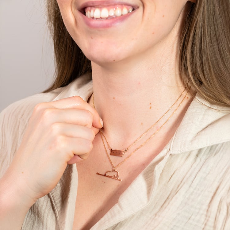 Stříbrný náhrdelník s krabicí Malý princ 150649