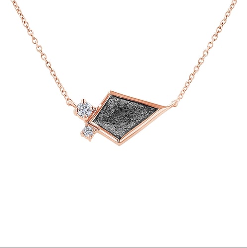 Náhrdelník s dendritickým quartzem a diamanty Milly