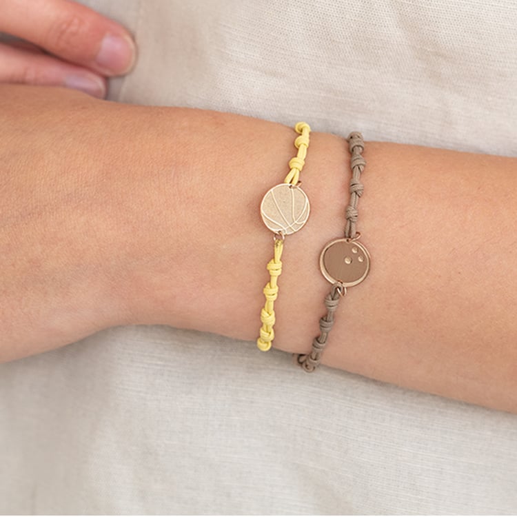 Šňůrkový náramek míč s gravírem dle vaší volby Bowling 124819