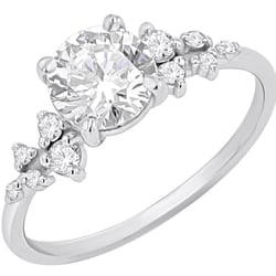 Zásnubní prsten s výběrem písmene a lab-grown diamanty Olha