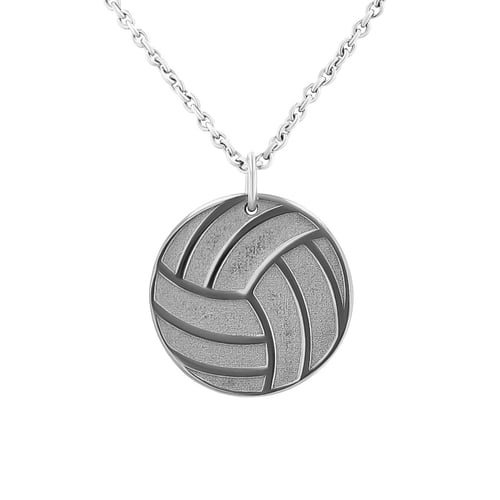 Stříbrný přívěsek míč s gravírem dle vaší volby Volleyball