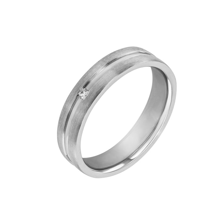 Dámský snubní prsten s diamantem 30876