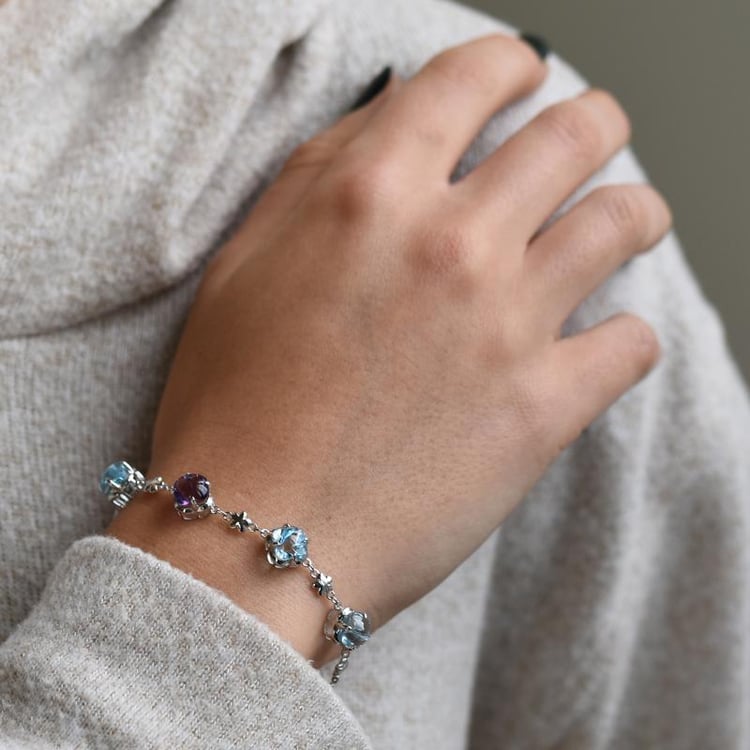 Náramek s topazy 49979