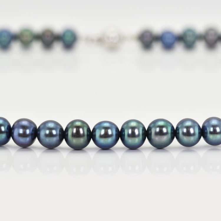 Náhrdelník z černých perel 14983