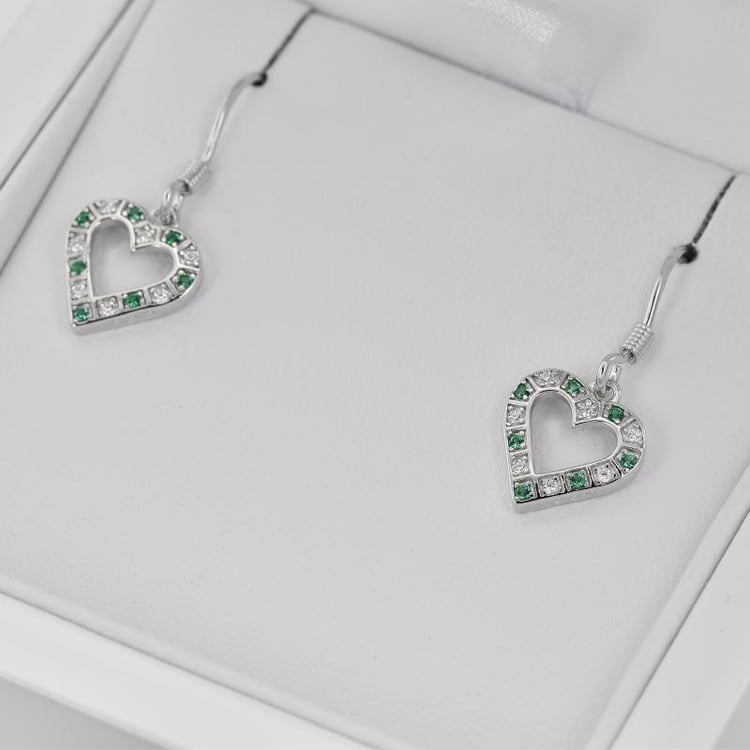 Stříbrné visací náušnice 26698