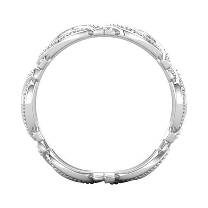 Vintage obroučka zdobená lab-grown diamanty Yash