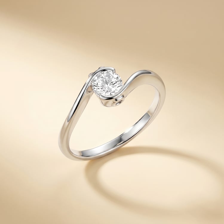 Zásnubní prsten s výběrem písmene a lab-grown diamanty Saffar 167480