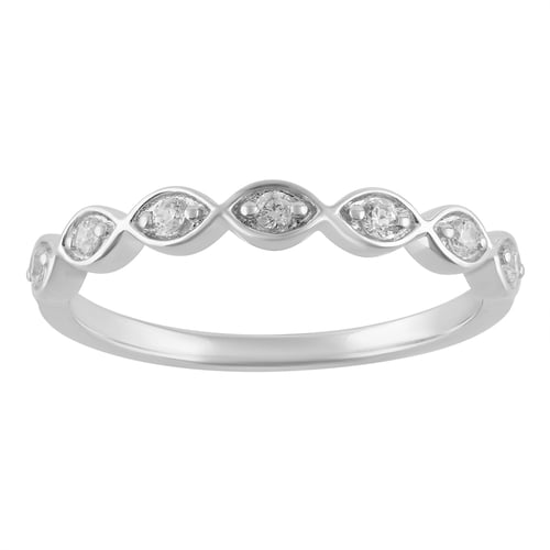 Zlatý prsten s lab-grown diamanty Evelyn