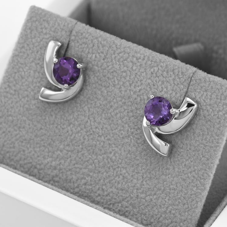 Elegantní náušnice s ametysty 47000