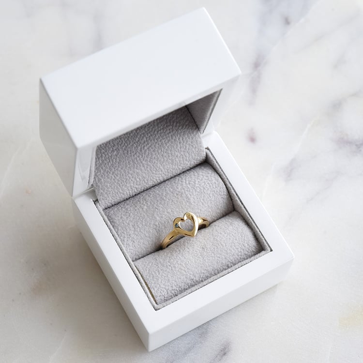 Prsten ve tvaru srdce 86112