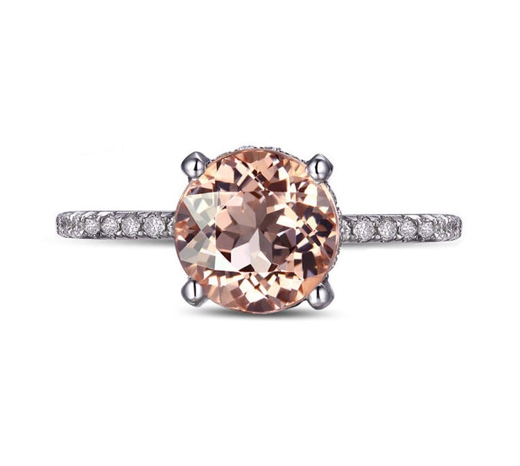 Zásnubní prsten s morganitem 3616