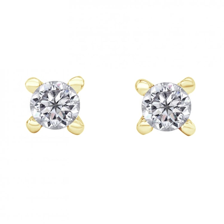 Napichovací náušnice s 0.20ct diamanty Habika 119887