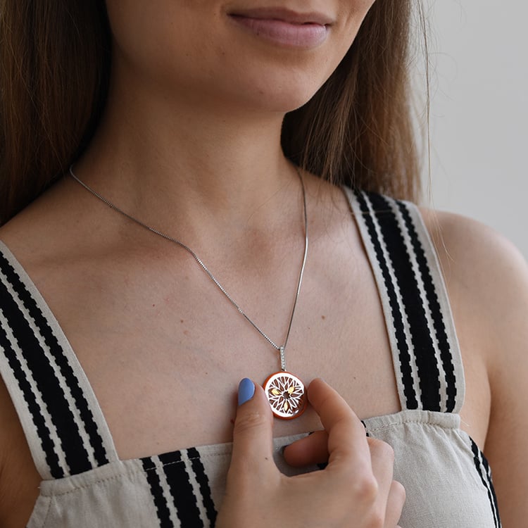 Náhrdelník s pomerančem 63987