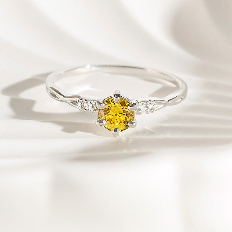 Zásnubní prsten ze zlata s 0.36ct IGI certifikovaným lab-grown diamantem Mileva 158305