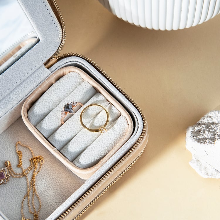 Cestovní pouzdro na šperky béžové Venice 113165