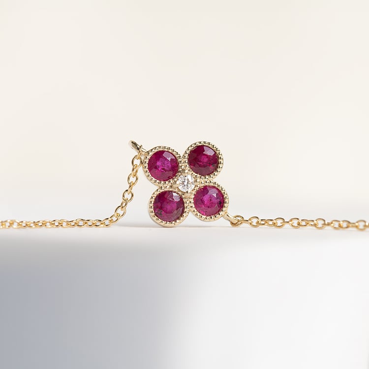 Rubínový náramek s diamantem Reith 144293