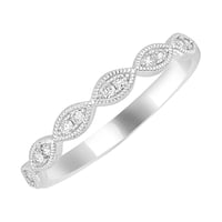 Stříbrný něžný eternity prsten s lab-grown diamanty Talita