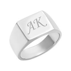 Stříbrný pánský prsten s gravírem podle vlastní volby Loslia