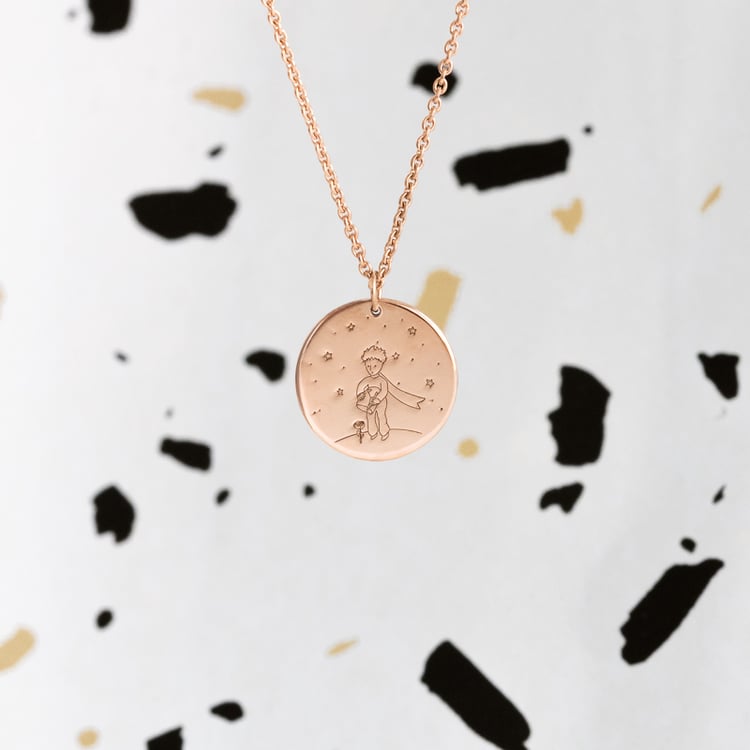 Přívěsek Malý princ s růží a gravírem 118885