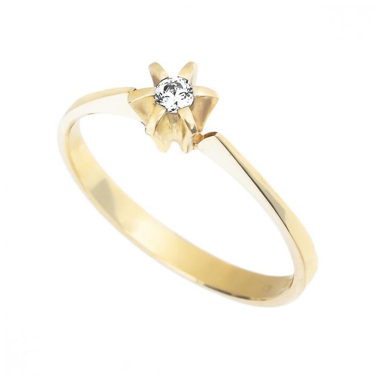 Zásnubní prsten s diamantem