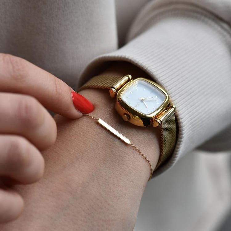 Stříbrný minimalistický náramek Bar 102997