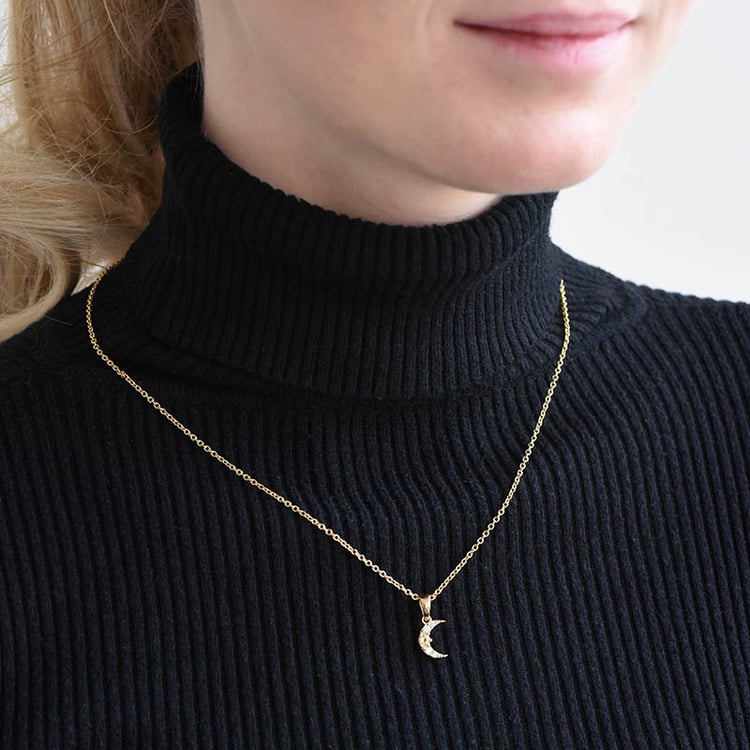 Stříbrný náhrdelník s citrínem a zirkony 91994