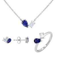 Kolekce šperků Toi et Moi s lab-grown diamantem a safírem Querida