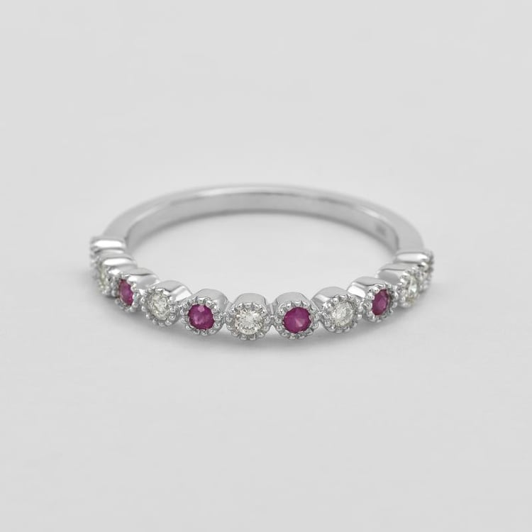 Prsten s diamanty a rubíny 44864