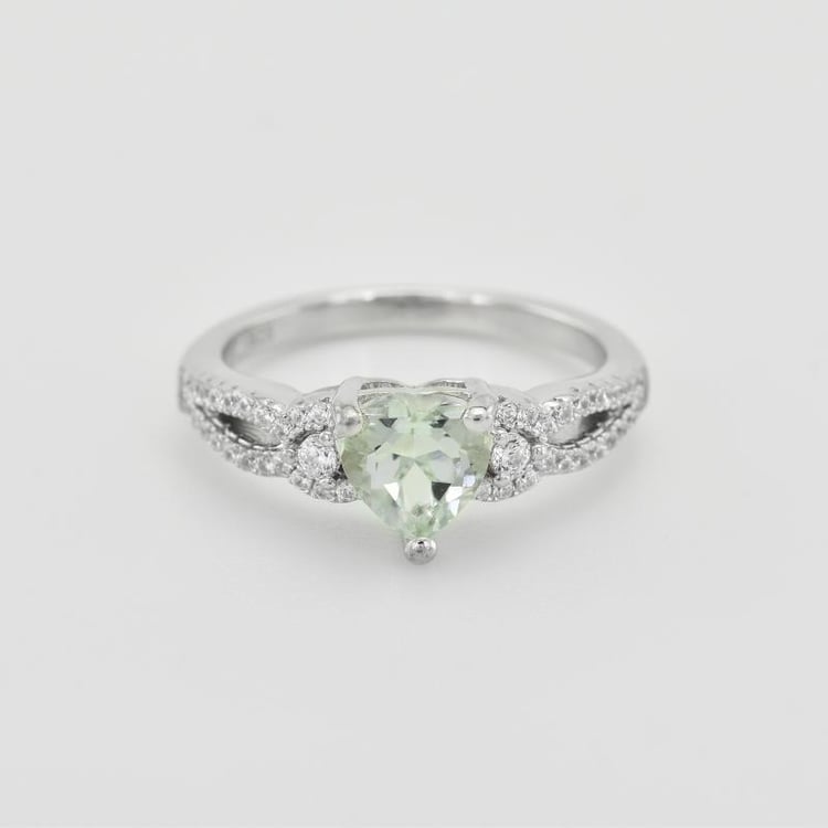 Stříbrný prsten s ametystem 40523