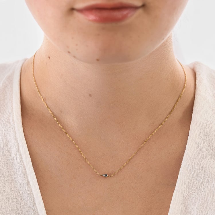 Náhrdelník s kite salt and pepper diamantem Ranka 156066