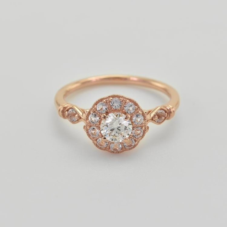 Zlatý zásnubní prsten 33980