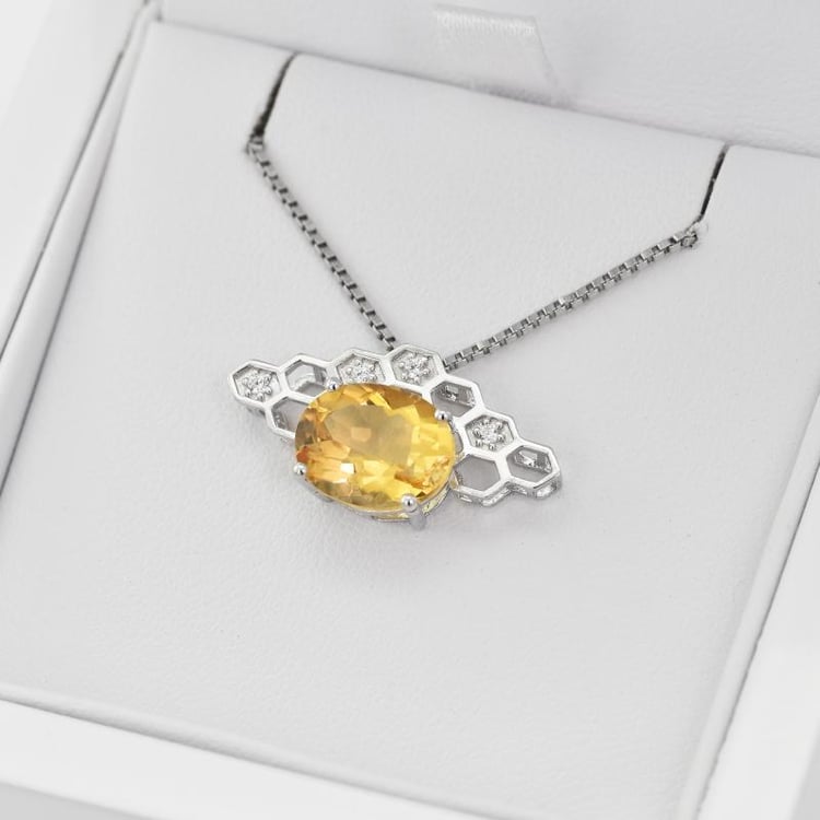 Citrínový náhrdelník 16476