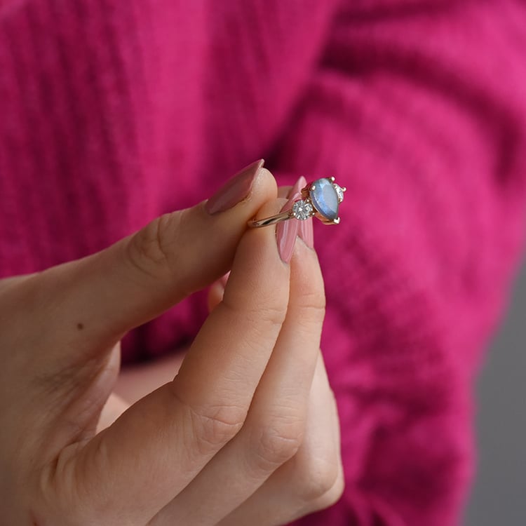 Prsten s labradoritem 73736