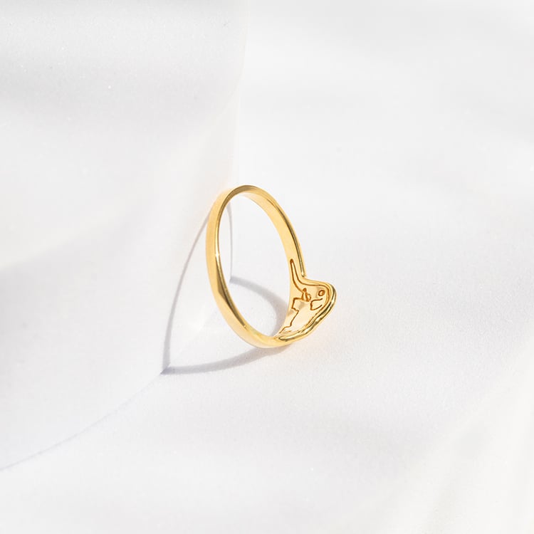 Stříbrný prsten s ukrytým slonem Malý princ 141803