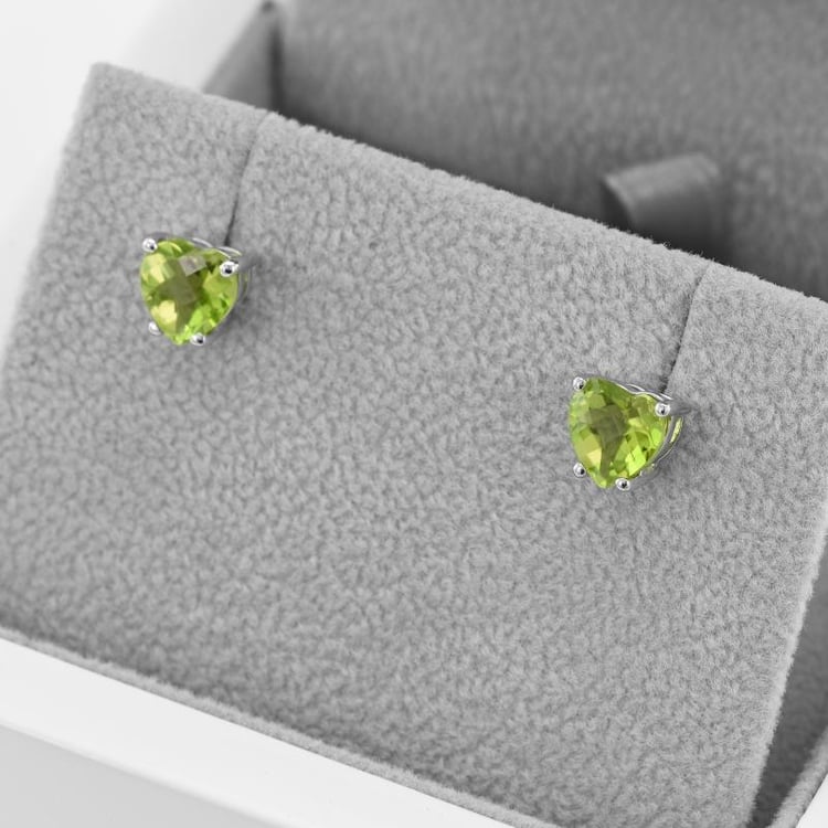 Zlaté náušnice s olivíny 46823