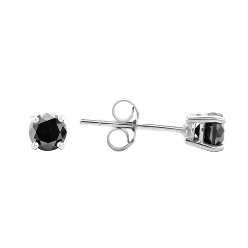 Náušnice s 0.5ct černými diamanty Kesha