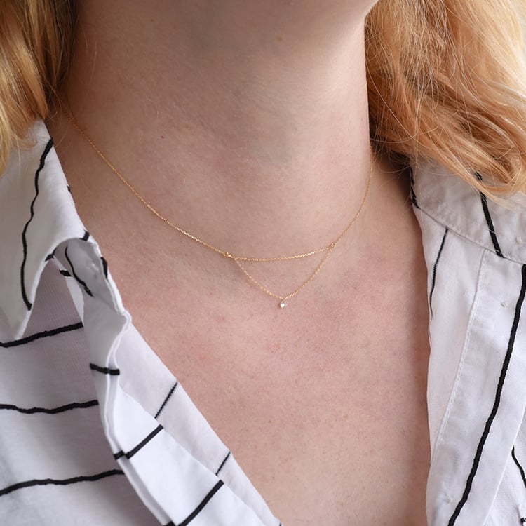 Náhrdelník s diamantem 87423