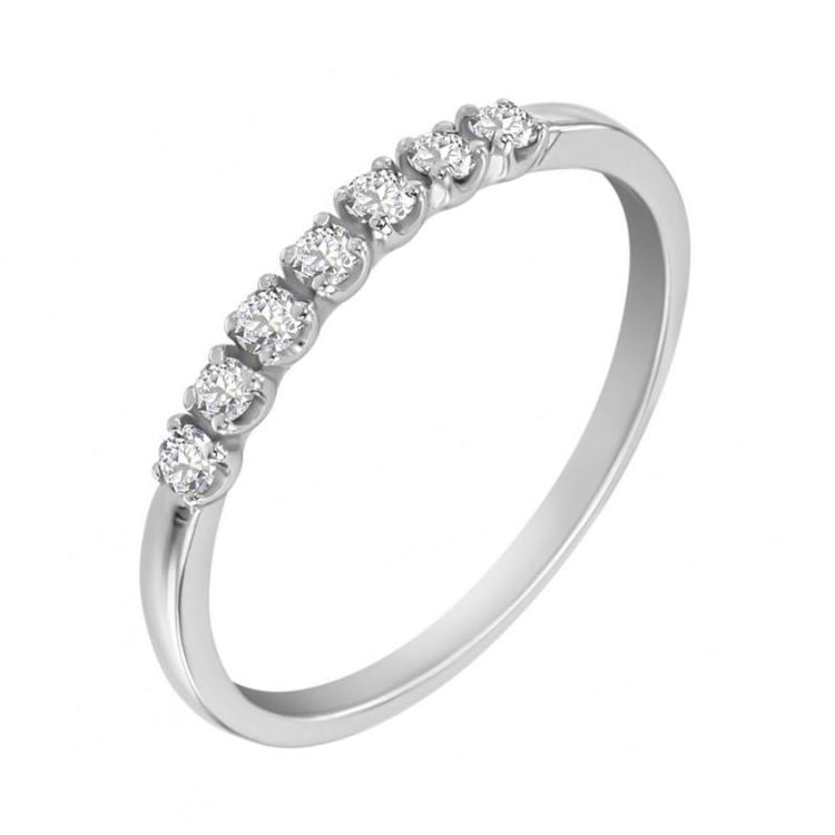 Platinové snubní prsteny eternity a komfortní 29998