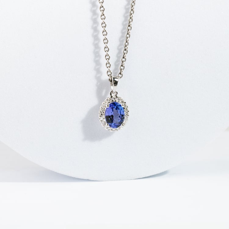 Tanzanitová kolekce šperků s diamanty Bizot 146276