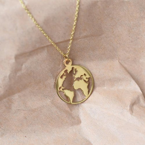 Přívěsek s mapou světa World